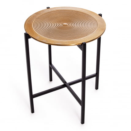 Столик кофейный Сеcрет Де Маисон БЛООМ ( мод. 11873-Б ) алюминиевый сплав, 46*46*51 см, черный/античная медь / Secret De Maison BLOOM mod. 11873-B_2