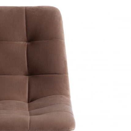 Стул полубарный CHILLY (mod. 7095пб ) ткань/металл, 53x44x94 см, высота до сиденья 66 см, бежевый barkhat 5/черный_5