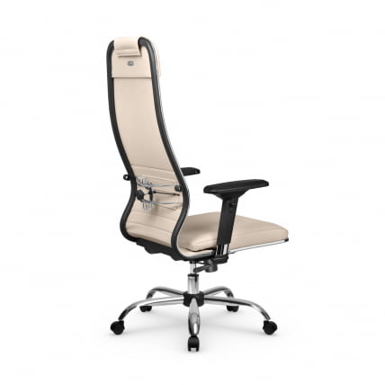 Кресло руководителя Мetta L 1m 38K2/4D Infinity Easy Clean (MPES) Комплект 7 Молочное_3