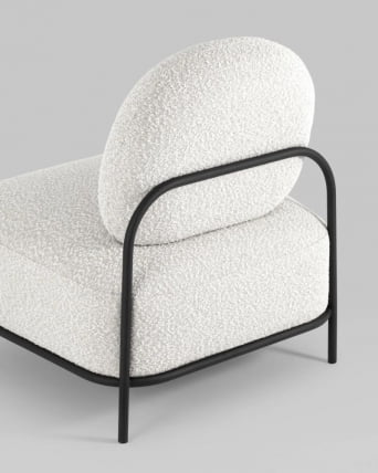 Кресло Стоун 1 ткань букле Молочный_8