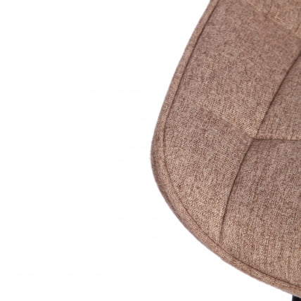 Стул ABRUZZO ( mod. 8060 ) / 1 шт. в упаковке металл,ткань, 42 х 60 х 84 х 49 см, ткань: серо-бежевый, ножки: черный_8