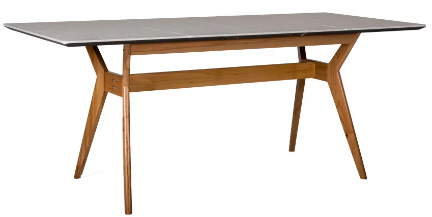 Стол Нарвик раскладной 140-180 БУК-Мрамор Бьянко_3