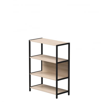 Стеллаж металлический средний Everprof EVO 254Н010 Дуб Соната Черный_0