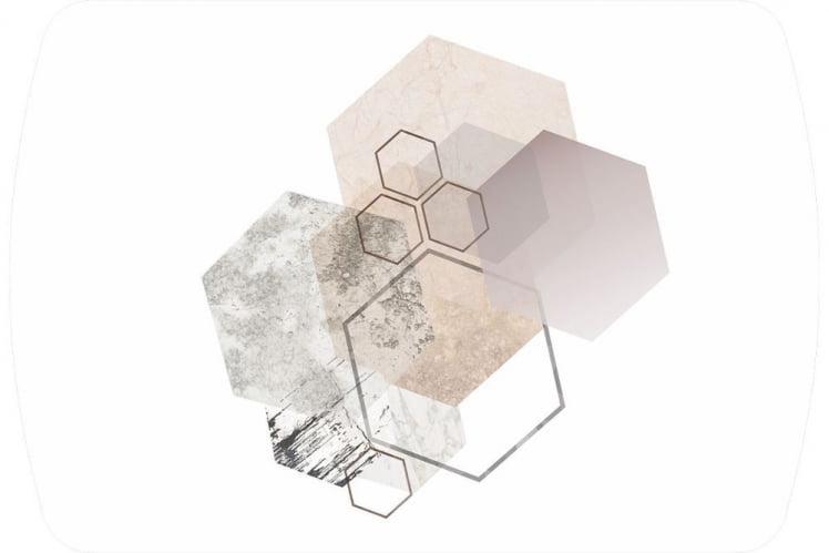 Стол обеденный раздвижной Танго Белый-Геометрия_3