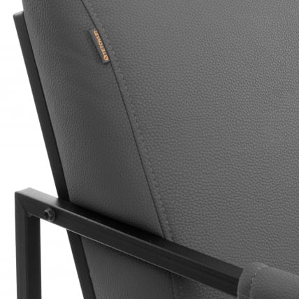 Кресло Чарли ЛУКС/Чарли Люкс К экокожа , Шарп Графит, 70х80х82 см / Charli LUX/Чарли Sharp_7