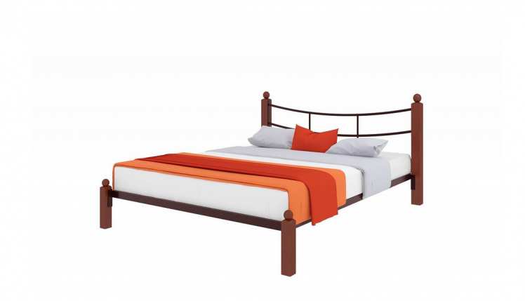 Кровать София 1400х2000 Коричневая_0