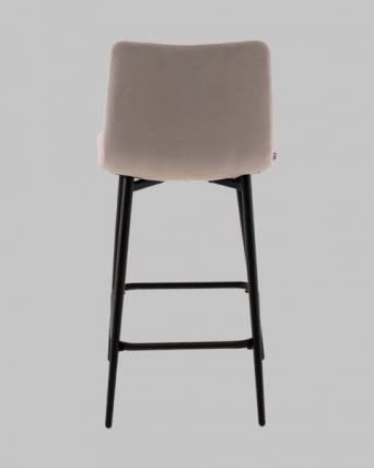 Стул полубарный Одди Diamond велюр светло-серый_5