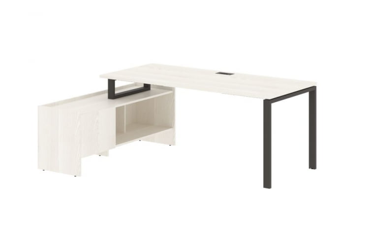 Стол с тумбой EDIS EUCT 19814 Ясень Траун Мокко_0