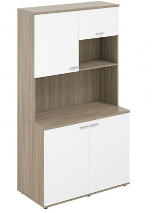 Офисная мини-кухня Sigma SG.1001.OD.WH Дуб темный Белый_0