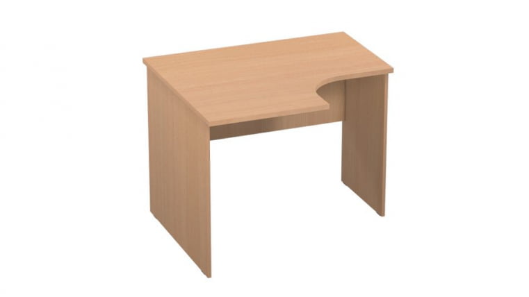 Стол компьютерный угловой Р.РС-10 (левый) Крафт белый_0