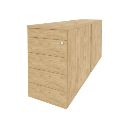 Тумба двойная приставная / опорная (TIP-ON) ONIX O.TPO-2.8 TIP Тиквуд Светлый_0