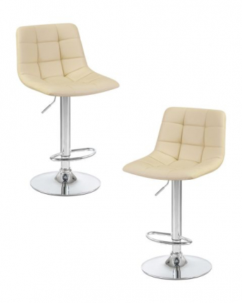 Стул барный DOBRIN TAILOR (кремовый) 2 шт_0