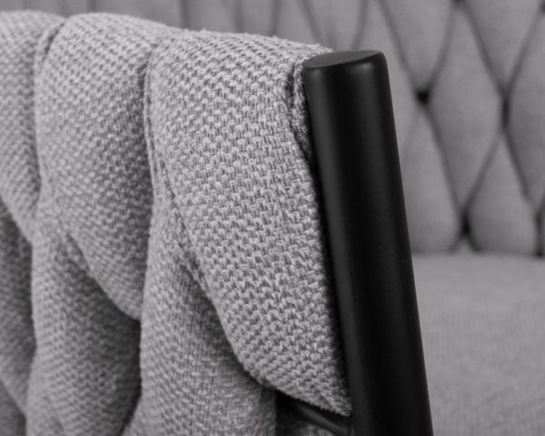 Стул барный ДОБРИН ЛЕОН (серая ткань (ЛАР 275-17)) 2 шт / DOBRIN LEON (LAR_11