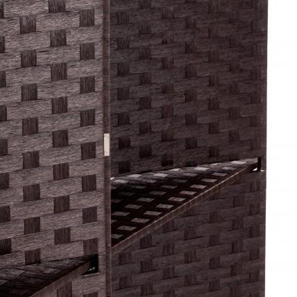 Ширма с полками Secret De Maison NICE (mod. TT-RD007) сосна+бумажный жгут, 200*180, Орех (Walnut)_6