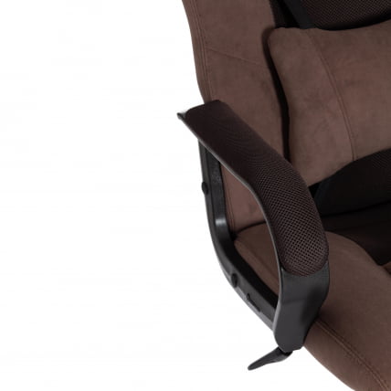 Кресло DRIVER (22) флок/ткань, коричневый, 6/TW-24_9