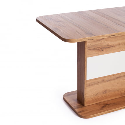 Стол обеденный SMART ЛДСП, 105-140х68,6х75 см, Дуб вотан/Белый_6