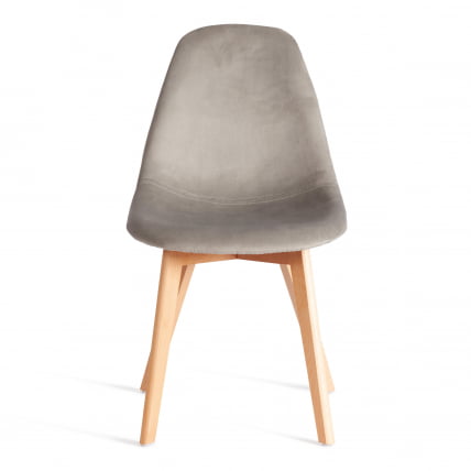 Сту CИНДЙ СОФТ (мод. C1021Ф1-1) велюр/дерево бук, 55 х 48 х 83 см, Светло-серый ХЛР39 / натуральный / CINDY SOFT (mod. C1021F1-1) HLR39_5