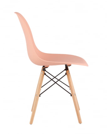 Стул Eames Style DSW персиковый (разборный каркас)_4