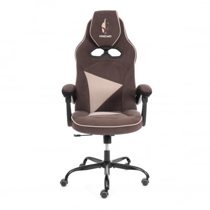 Кресло Арена металБЛ велюр, коричневый/бежевый, 6/7 / Arena metalBL_5