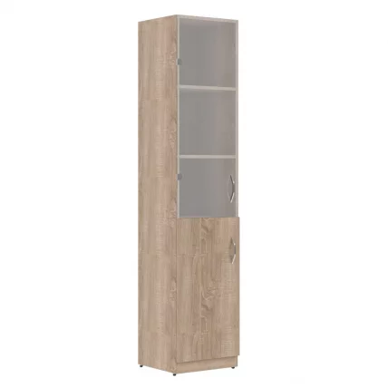 Шкаф колонка левая комбинированная SR-5U.2 L (Дуб Сонома Светлый)_0