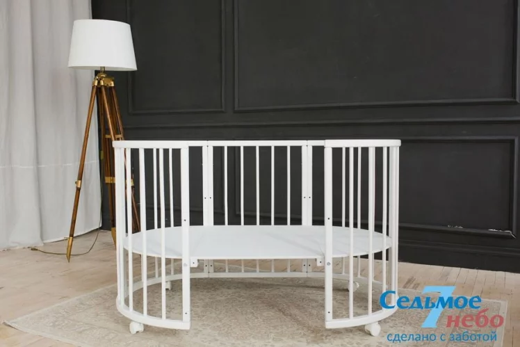 Кровать-трансформер 6-в-1 Merry Happy 01 Белая_6