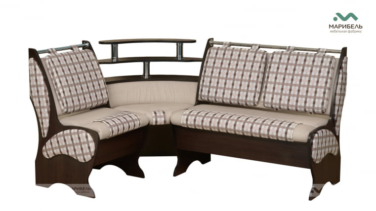 Диван угловой ДКУ-2/2 Венге/Ткань Classic беж_1