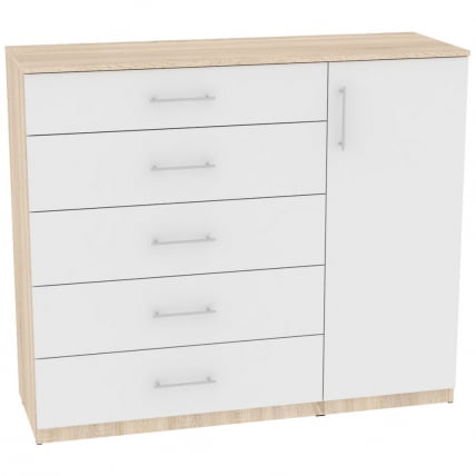 Комод Калисто(K41)1147х1352х468ручкарейлинг160мм(ДСС-Белый)_0