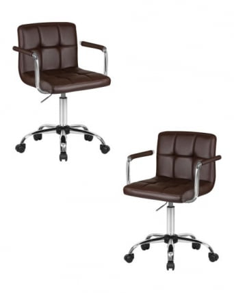 Офисное кресло для персонала ДОБРИН ТЕРРЙ (коричневый) 2 шт / DOBRIN TERRY_0