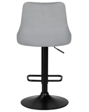 Стул барный ДОБРИН ДЖОСЕПХ БЛАCК (серый велюр (МДЖ9-75)) 2 шт / DOBRIN JOSEPH BLACK (MJ9-75))_4