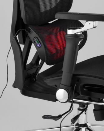 Кресло офисное ТопЧаирс Продигй с оттоманкой черный / TopChairs Prodigy_10