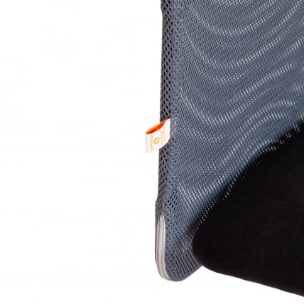 Кресло START флок/ткань, черный/серый, 35/W-12_8