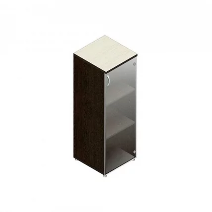 Шкаф для документов с прозрачными стеклами Р.Пс-3СБ дуб молочный_0