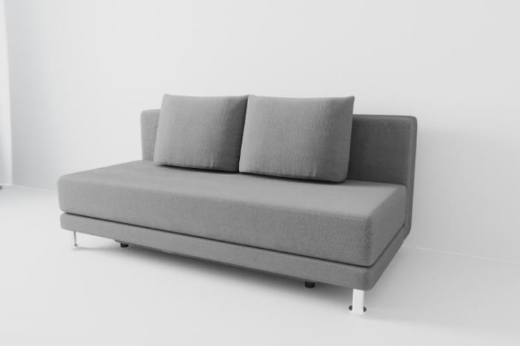 Диван Стандарт без подлокотников (Berhouse) Цвет фасада: Грей; Тип: Прямой; Материал фасада: Рогожка_0