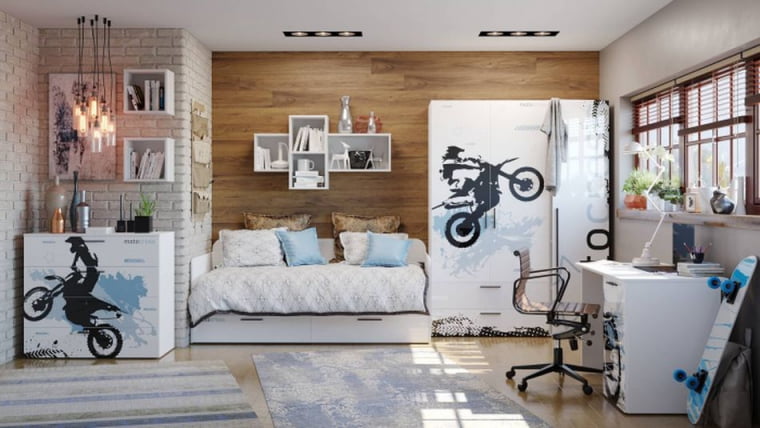 Стеллаж тип 2 Мотокросс ЛД 535.140.000 Серый шелк_1