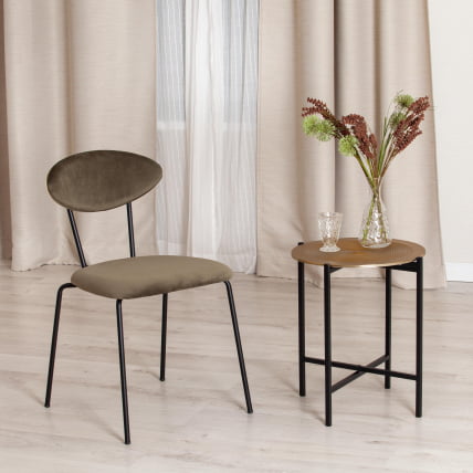 Столик кофейный Сеcрет Де Маисон БЛООМ ( мод. 11873-Б ) алюминиевый сплав, 46*46*51 см, черный/античная медь / Secret De Maison BLOOM mod. 11873-B_7