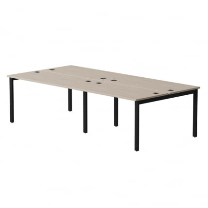 Бенч-система на 4 места на металлокаркасе, опоры 45 гр Everprof EVO 254S0 (3160) Дуб Соната Черный_0