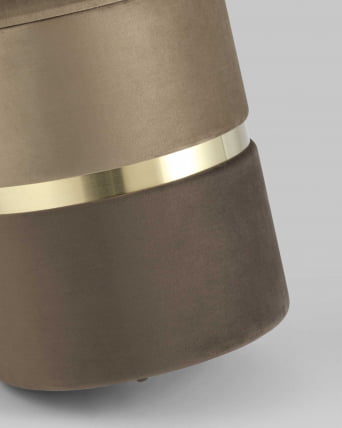 Пуф Кэрри с ящиком велюр Коричневый_5