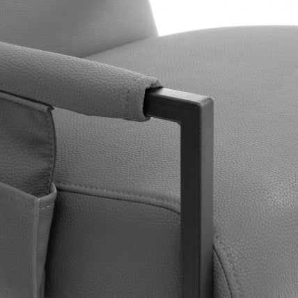 Кресло Чарли ЛУКС/Чарли Люкс К экокожа , Шарп Графит, 70х80х82 см / Charli LUX/Чарли Sharp_6