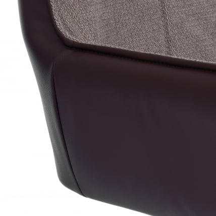 Кресло Murano/Мурано опора 360, велюр/букле (HYP)/Экокожа, бежевый/коричневый_6