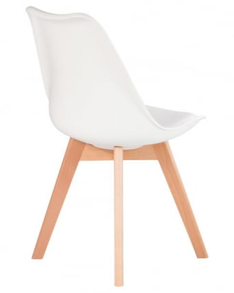 Стул обеденный ДОБРИН ДЖЕРРЙ СОФТ (ножки светлый бук, цвет сиденья белый (В-02)) 4 шт / DOBRIN JERRY SOFT (W-02))_4