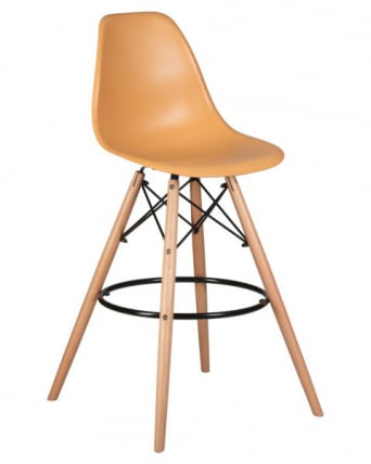 Стул барный ДОБРИН ДСВ БАР (ножки светлый бук, цвет персиковый (НКС-Й-06)) 2 шт / DOBRIN DSW BAR (NX-Y-06))_1