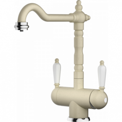 Смеситель Омоикири Амагасаки-Бе Латунь/Гранит/Ваниль / Omoikiri Amagasaki-Be_0