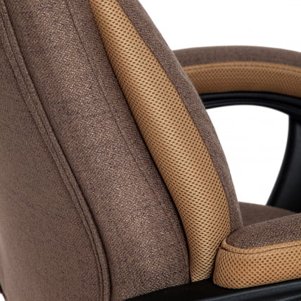 Кресло DUKE ткань, коричневый/бронзовый, фостер 4/TW-21_7