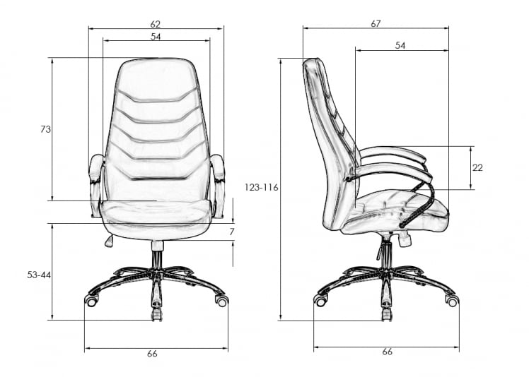 Офисное кресло для руководителей DOBRIN WILLIS Черный_7