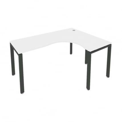 Стол письменный METAL SYSTEM Б.СА-4 Пр Белый/Антрацит_0