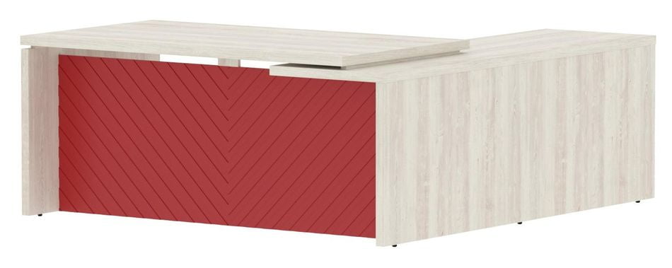 Стол руководителя левый Torr LUX TLCT 1820 L Сосна Эдмонд Красный_0