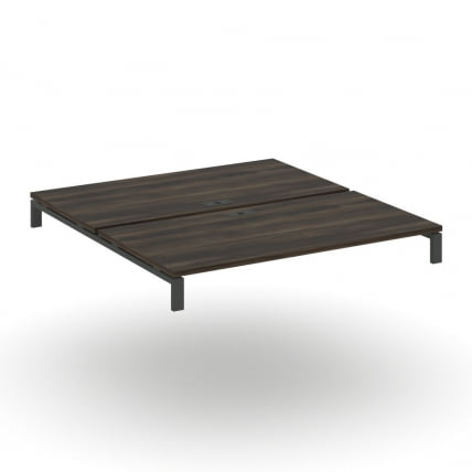 Двойной стол надставка на две опорные тумбы CONCEPT CN.DSN-005 Дуб Мали Антрацит_0