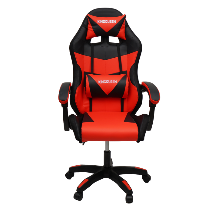 Кресло 1209 KINGQUEEN, цвет черный/красный с подсветкой, 1209-black-red-mass-led_1
