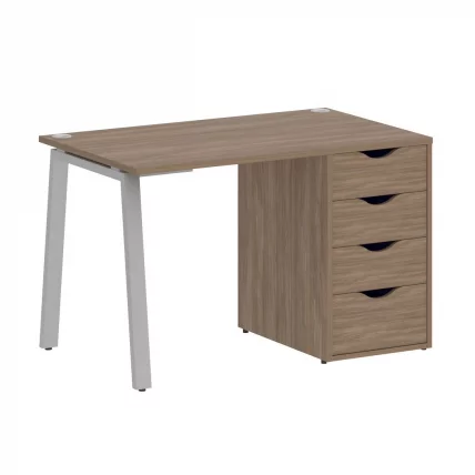 Стол письменный HOME OFFICE VR.SP-3-118.4.A Дуб Аризона/Серый металл_0
