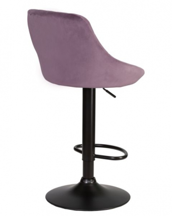 Стул барный DOBRIN LOGAN BLACK (пудрово-сиреневый велюр (MJ9-52)) 2 шт_4